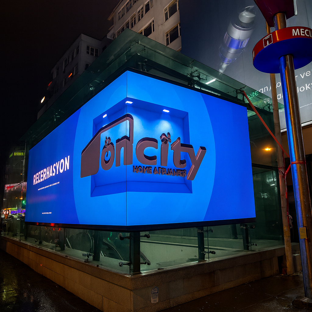 Metro Girişi LED Ekran